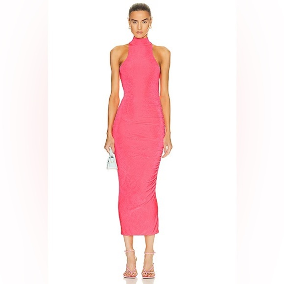 SER.O.YA Dresses & Skirts - NWT SER.O.YA‎ Delta Turtleneck Dress in Hot Pink (Barbie Coded) Size XS